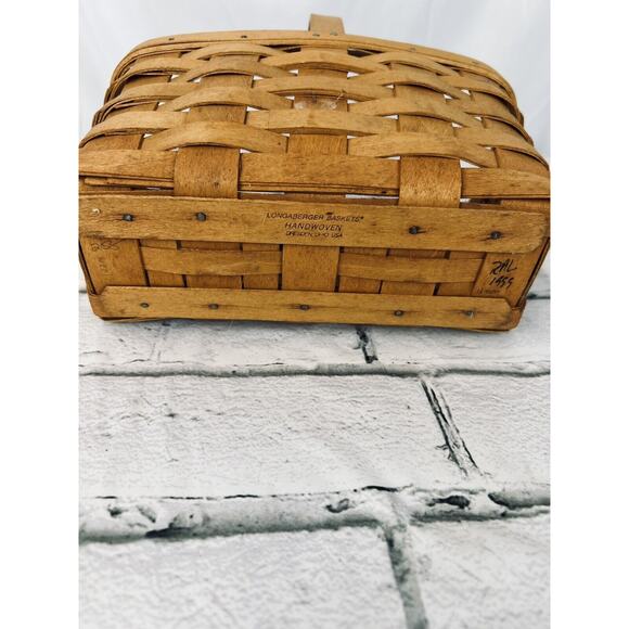 1999 Longaberger Candle Basket w/Stationary Handle - Picture 5 of 5